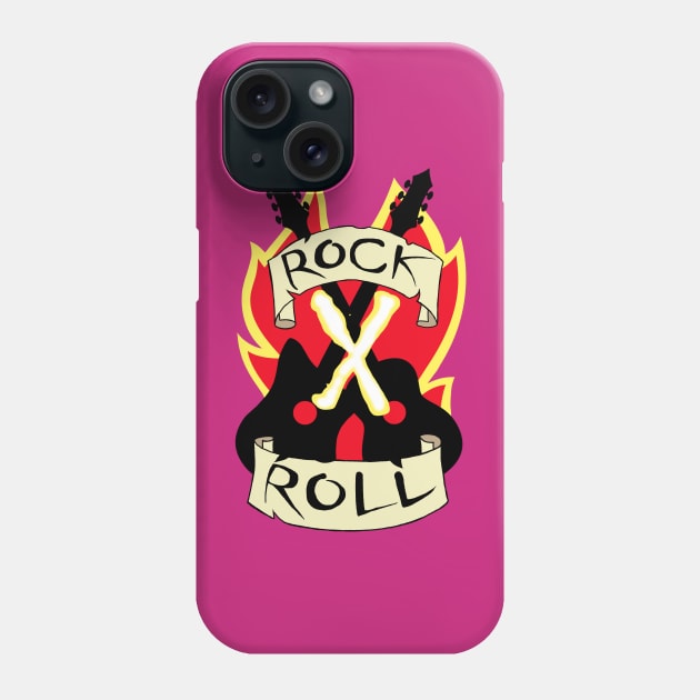 Rock X Roll Phone Case by artoflucas