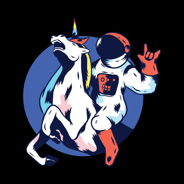 Astronaut and Unicorn by EarlAdrian