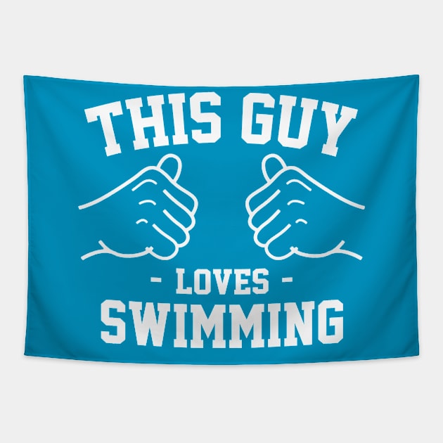 This guy loves swimming Tapestry by Lazarino