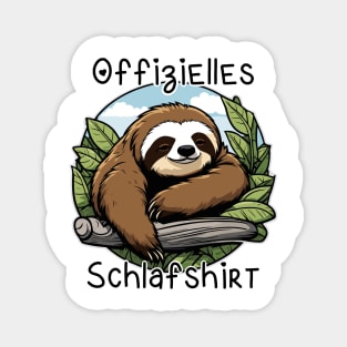 Offizielles Schlafshirt Faultier Magnet