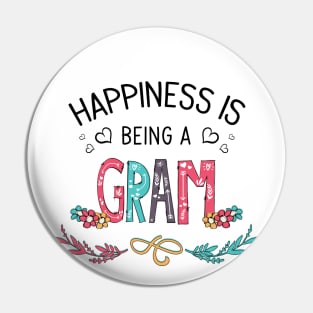 Happiness Is Being A Gram Wildflowers Valentines Mothers Day Pin