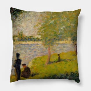 Study for "A Sunday on La Grande Jatte" by Georges-Pierre Seurat Pillow