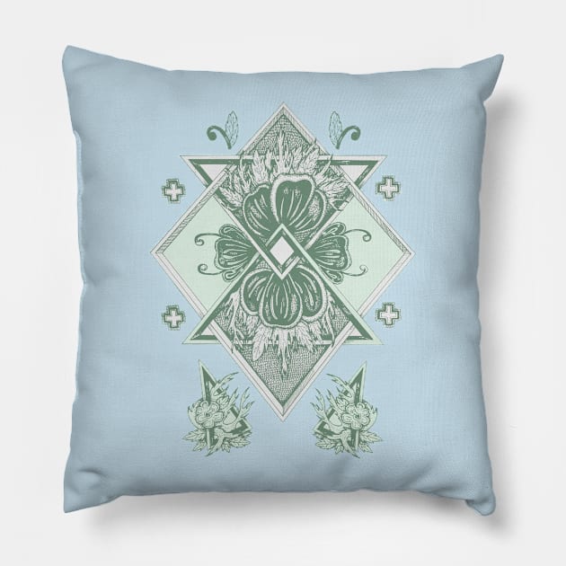 Green me Pillow by pingdf