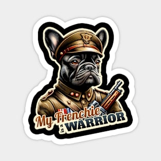 French Bulldog soldier Magnet