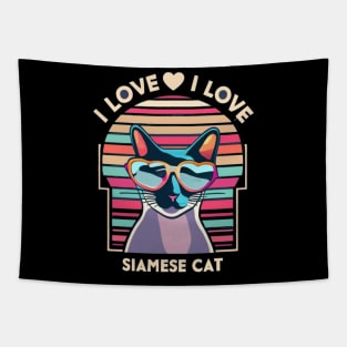 I love Siamese cat Tapestry