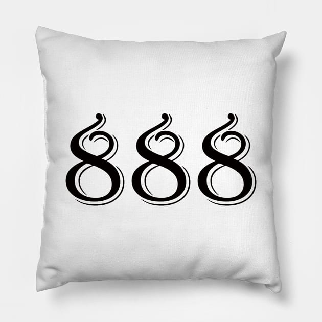 888 Pillow by mabelas