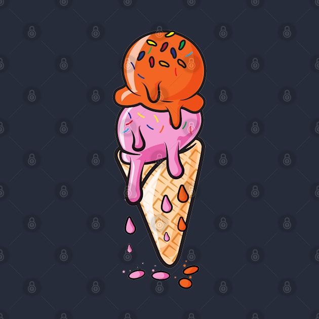 Scoop of Summer - Illustration Ice Cream by aalalaydesigner