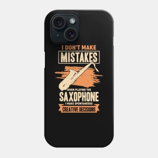 Funny Saxophone Music Sax Player Saxophonist Gift Phone Case