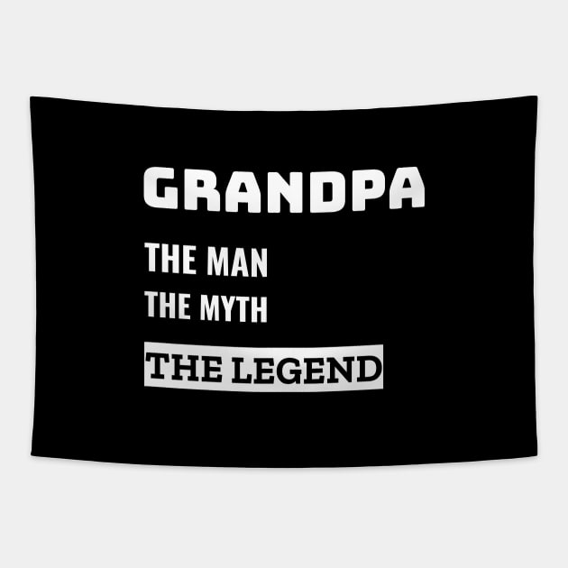 Grandpa - The Legend Tapestry by Plush Tee