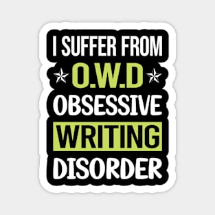 Obsessive Love Writing Writer Magnet