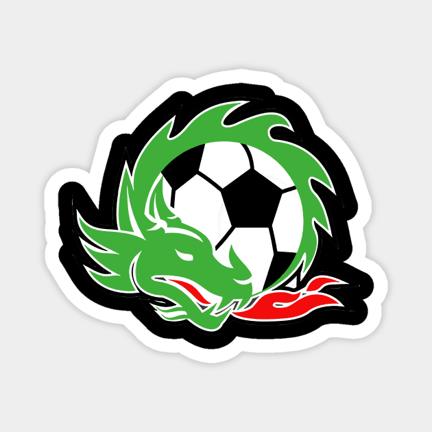 Green Dragons Magnet by doublehappiness