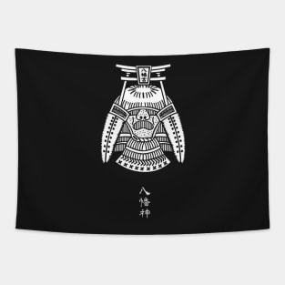 War God Hachiman Japanese Kamon Tapestry