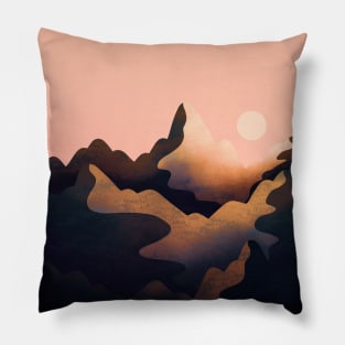 A morning mountain Pillow