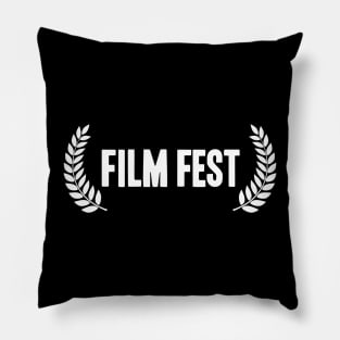 Film Fest Logo (White) Pillow