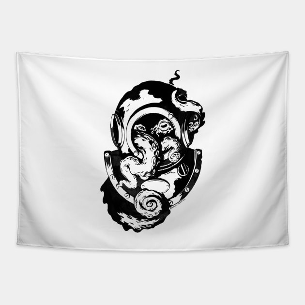 Helmet Home Tapestry by Mikemanoart