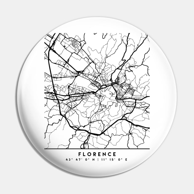 FLORENCE ITALY BLACK CITY STREET MAP ART Pin by deificusArt