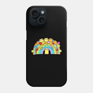 Kitten Rainbow Phone Case