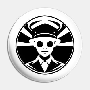 Black Time Traveler 1950 Pin