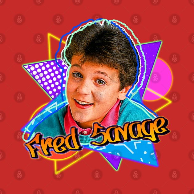 Fred Savage Retro 90s Style Graphics Fan Art by darklordpug