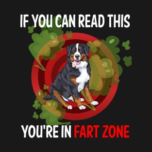 Fart Zone Bernese Mountain Dog 01 T-Shirt