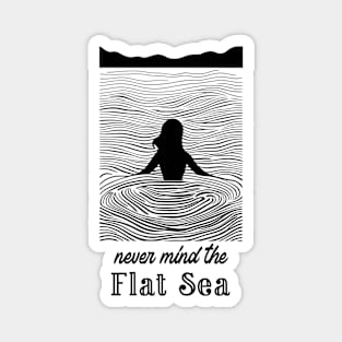 never mind the flat sea, surf girl vibes, v1 Magnet