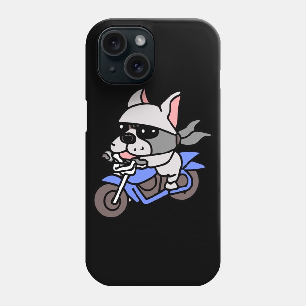 Pit Bull Dog Biker Dog Owner Retro Funny Dog Phone Case by BetterManufaktur