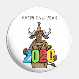 Happy Gnu Year Pin