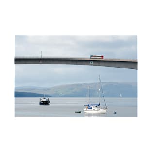 A bus passes over the Skye Bridge to Isle of Skye, Scotland T-Shirt