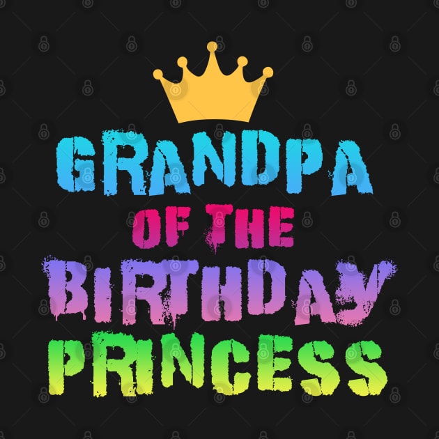 Grandpa of the birthday princess Colorful by Dolta