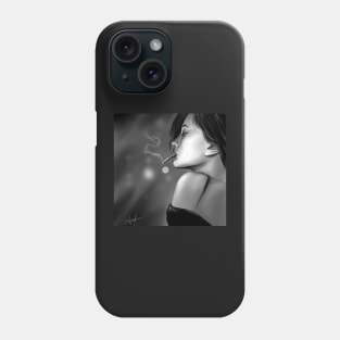 Black and white portrait Phone Case