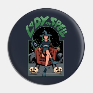 lady in spell Pin