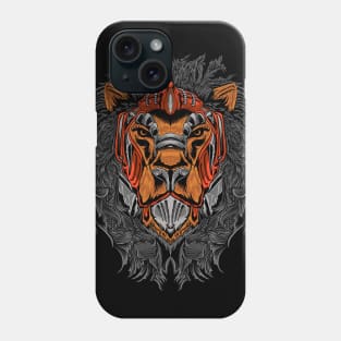 Wise Lion Mecha Head Phone Case