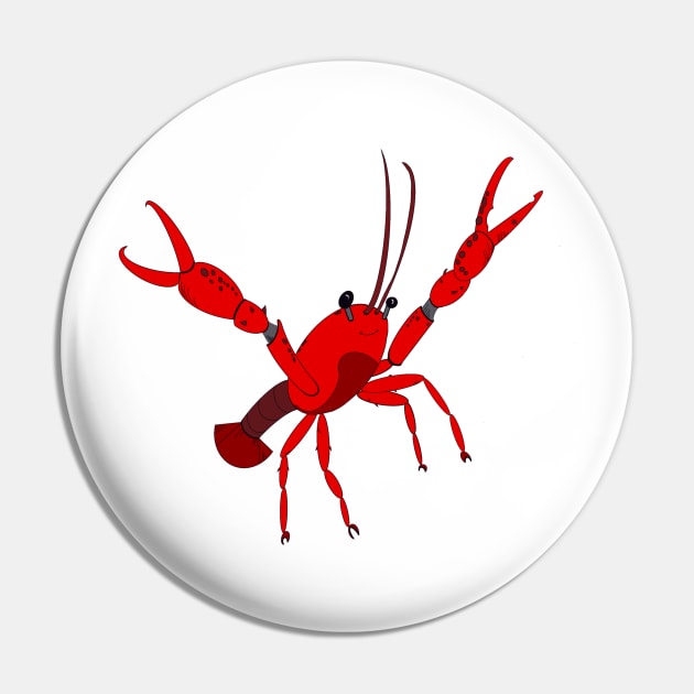 Crawfish Pin by Stephanie Kennedy 