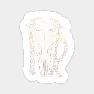 Virgo Skull - Colour Outline Magnet