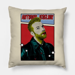 Anthony Jeselnik Pop Art Comic Style Pillow