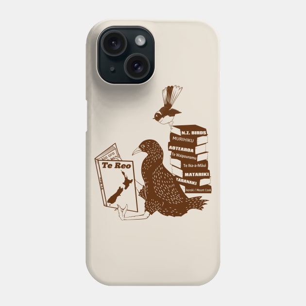 NZ birds learning Te Reo Maori Phone Case by mailboxdisco