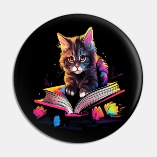 American Bobtail Reads Book Pin