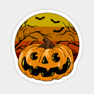 Vintage Halloween Pumpkin Magnet