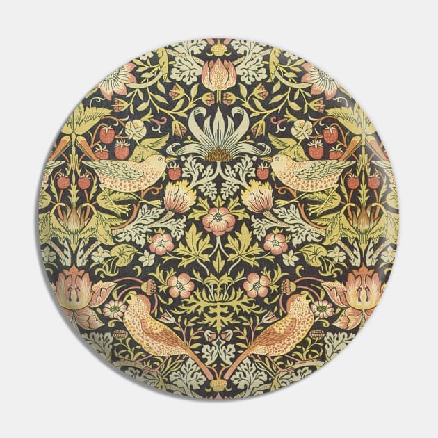 Strawberry Thieves by William Morris Pin by MasterpieceCafe