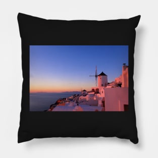 Sunset in Santorini Pillow