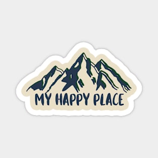 Happy in the Mountains Magnet