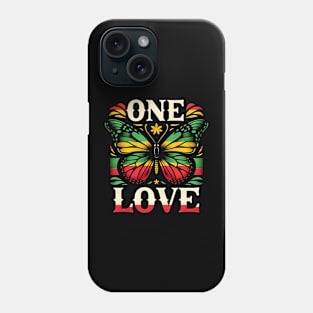 Rasta Colors, Butterfly Reggae Love Music Phone Case