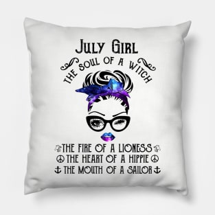 July Girl The Soul Of A Witch The Fire Of Lioness Pillow