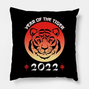 Chinese Zodiac Tiger 2022 - Cute Year of the Tiger Astrology Design Pillow
