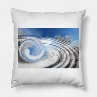 Blue sphere Pillow