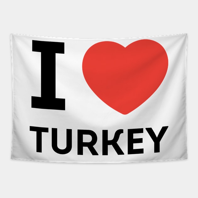 I LOVE TURKEY Tapestry by JamesBennettBeta