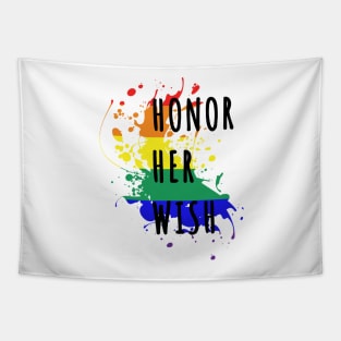 Honor Her Wish RBG Gifts Mugs Stickers Ruth Bader Ginsburg Equal Rights Rainbow Pride Tapestry