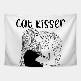 Cat Kisser - Cat Lover Tapestry