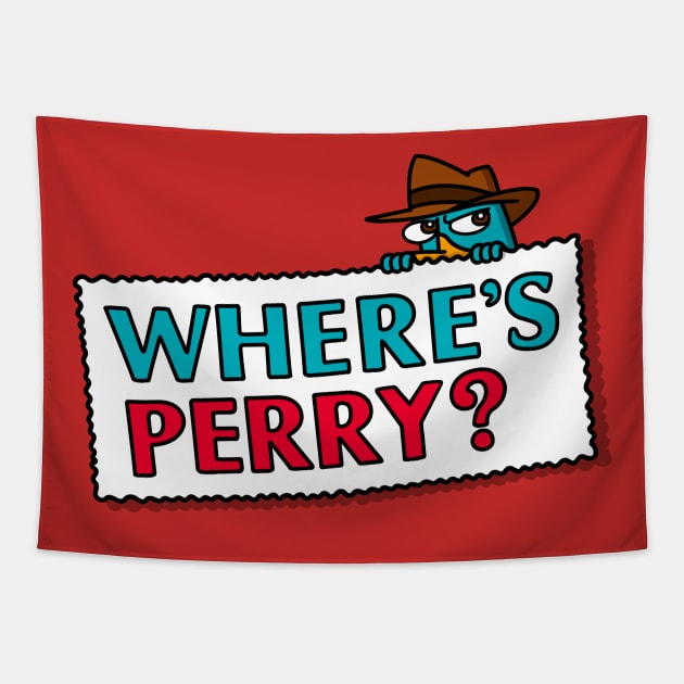 Where's Perry? Tapestry by Raffiti