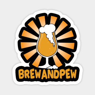 Brew And Pew Shirt Magnet